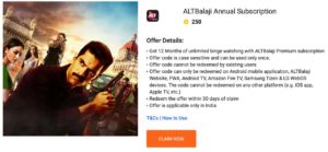 Free Alt Balaji Premium Subscription