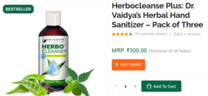 Dr. Vaidya’s Herbal Hand Sanitizer