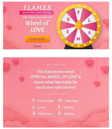Amazon Wheel Of Love - Spin & Win Gifts For Valentine