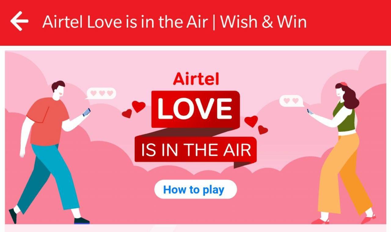 Airtel Love is In The Air Game