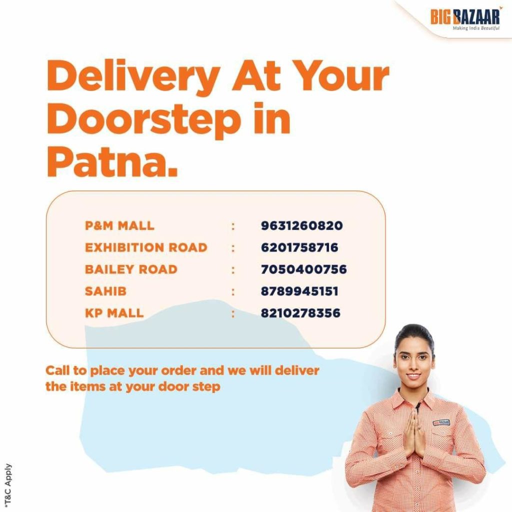 Big Bazaar Free Home Delivery Service 