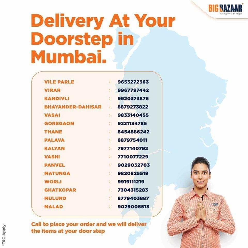 Big Bazaar Free Home Delivery Service 