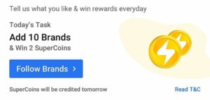 Flipkart Free Supercoin