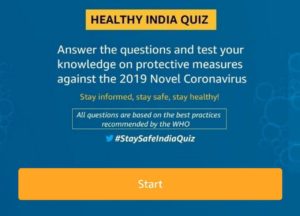 Amazon Healthy India Quiz Answers