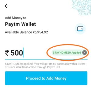 PayTM Add Money Offers