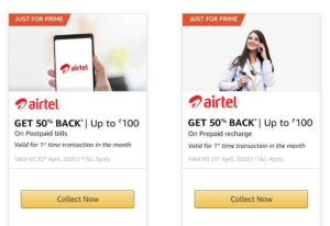 Amazon Airtel Recharge Offer
