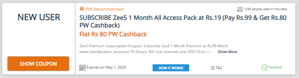ZEE5 Free Premium Membership