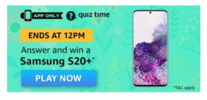 Amazon Samsung Galaxy S20+ Quiz