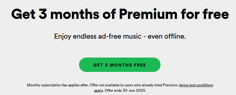 3 Months Spotify Premium Membership