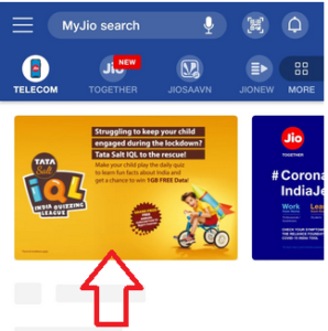 MyJio Tata IQL Quiz - Win Free Jio Data 