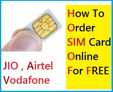 How To Order SIM Card Online For FREE