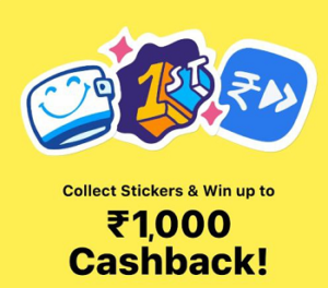 PayTM Sticker Cashback Offer