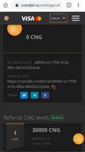 Coinsbit CNG Airdrop