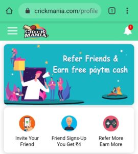 Cricketmania Refer Earn