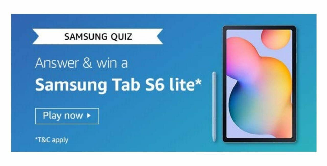 Amazon Samsung Tab S6 Lite Quiz Answers