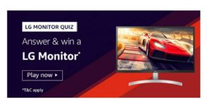Amazon LG Monitor Quiz Answers