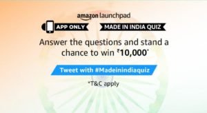 Amazon Made In India Quiz Answers