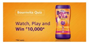 Amazon Bournvita Quiz Answers