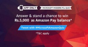 Amazon Microsoft Laptop Quiz Answers