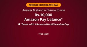 Amazon World Chocolate Day Quiz Answers