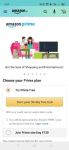 Free AMazon Prime Membership