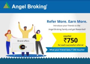 Angel Broking Refer Earn Rs.750 Amazon Voucher