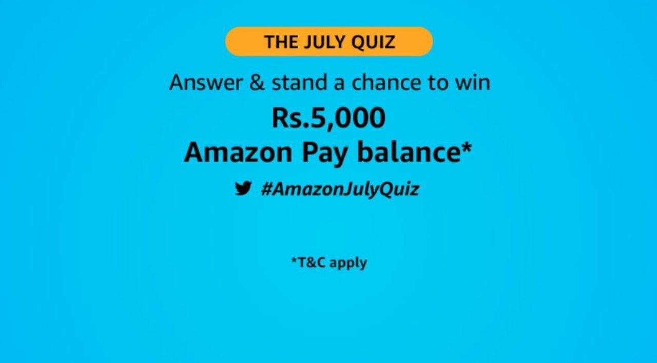 Amazon The July Quiz Answers