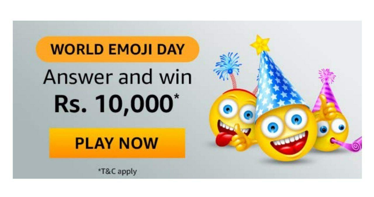 Amazon World Emoji Day Quiz Answers