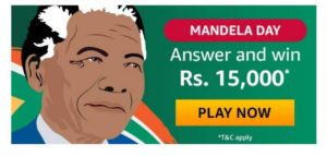 Amazon Mandela Day Quiz Answers