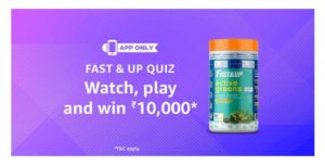Amazon Fast & Up Quiz Answers