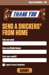 Grofers Snickers From Home Offer