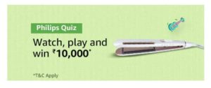 Amazon Philips Quiz Answers