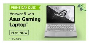 Amazon Asus Gaming Laptop Quiz Answers