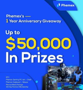 Phemex Anniversary Air Drop Giveaway