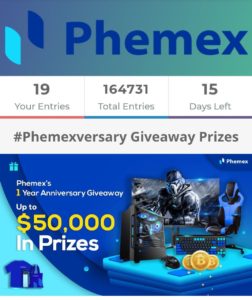 Phemex Anniversary Air Drop