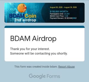 BDAM Coin Referral Code