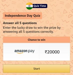 Amazon Independence Day Quiz Answers