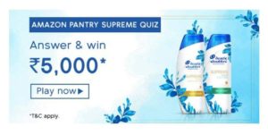 Amazon Pantry Supreme Quiz Answers 