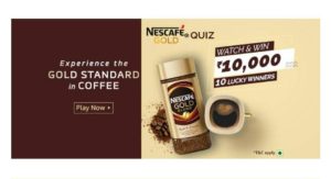 Amazon Nescafe Gold Quiz Answers