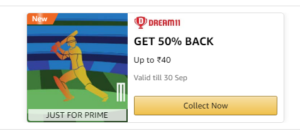 Dream11 Amazon Offer