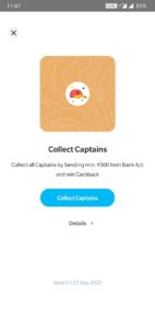 PayTM Collect Captain Offer