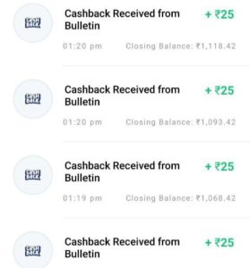 Bulletin App Refer Earn Free PayTM Cash