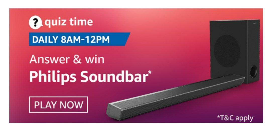 [Daily] Amazon Quiz Today- Answers Of Philips Soundbar Quiz