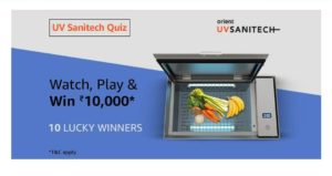 Amazon UV Sanitech Quiz Answers