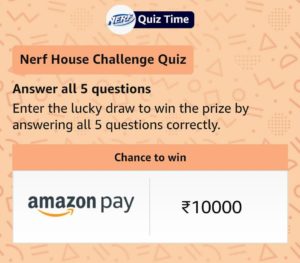 Amazon Nerf Quiz Answers