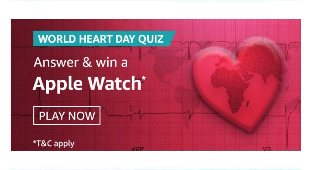 Amazon World Heart Day Quiz Answers