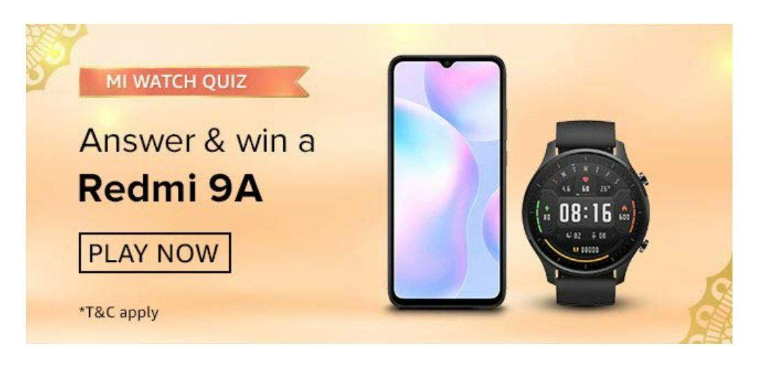 Amazon Mi Watch Revolve Active Quiz Answers Win Mi Watch Active