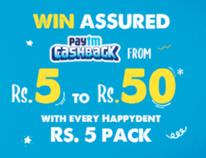 PayTM Happydent Offer