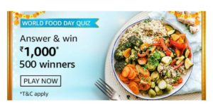 Amazon World Food Day Quiz Answers