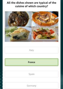 Amazon World Food Day Quiz Answers